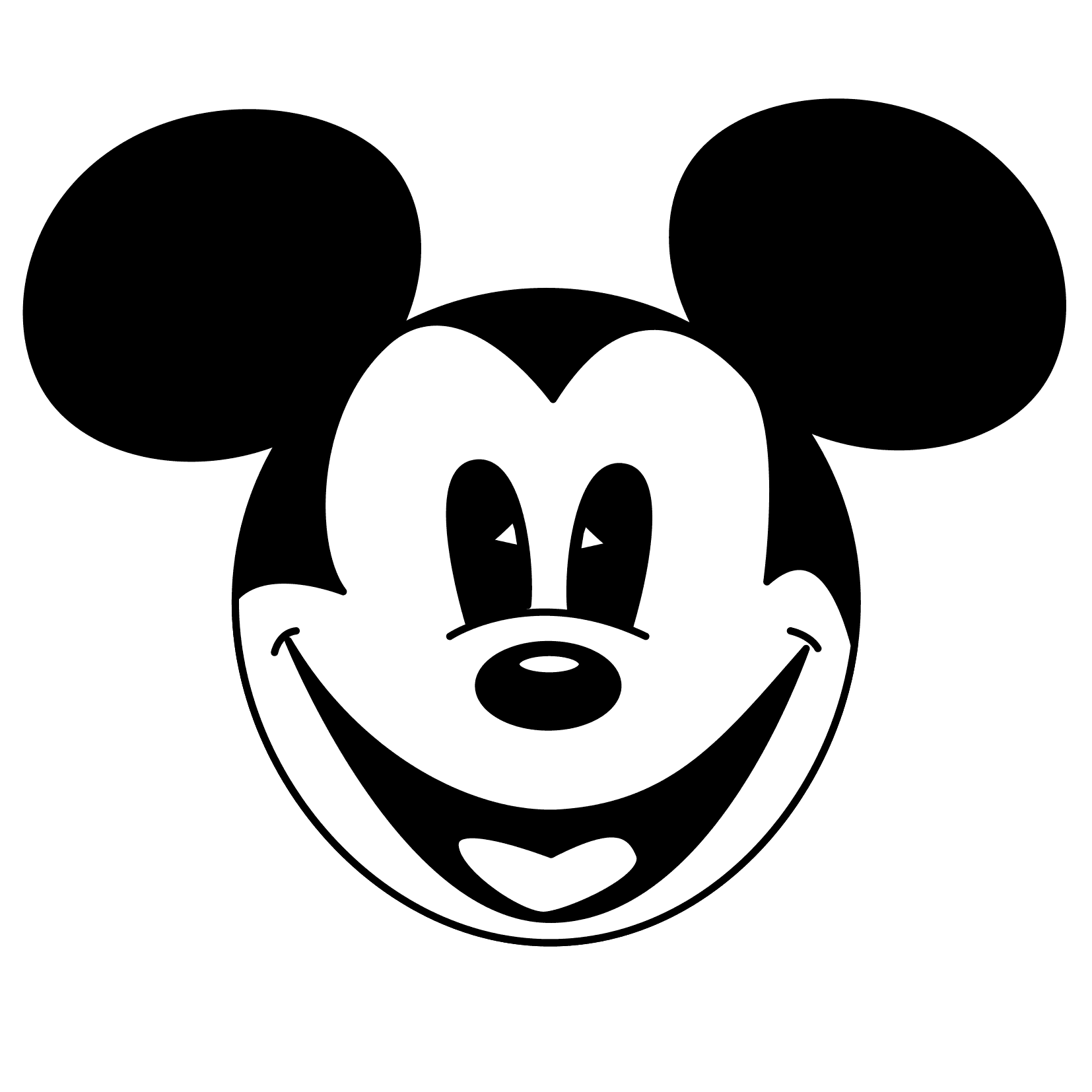 Mickey Mouse Face Logo - Free Mickey Mouse Face Vector, Download Free Clip Art, Free Clip Art