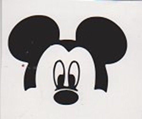 Mickey Mouse Face Logo - Disney Mickey Mouse Face Decal for Wall Car Window Laptop