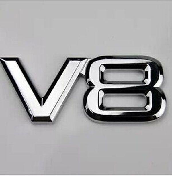 V8 Logo - Free Shipping Car SUV Chrome V8 Logo Sticker For Jeep Toyota ...