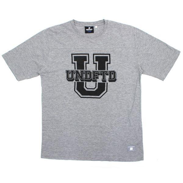 Undefeated U Logo - stay246: UNDEFEATED undefeated U logo print T shirt grey black Size