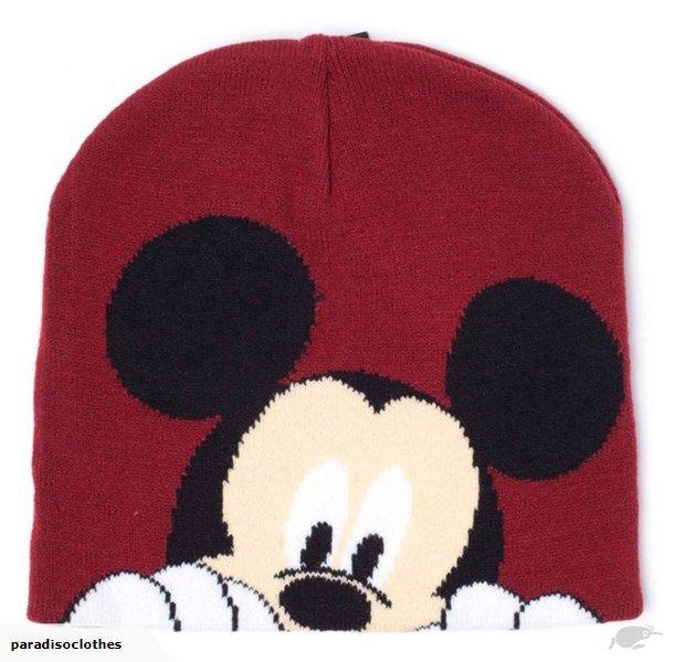 Mickey Mouse Face Logo - Mickey Mouse Beanie Hat Magic face logo Jacquard new Official Disney ...