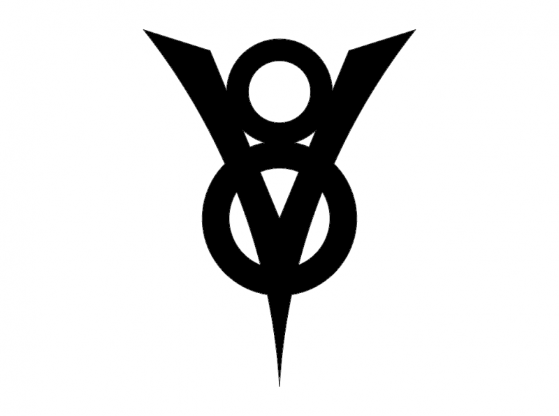 V8 Logo - Ford v8 dxf File Free Download