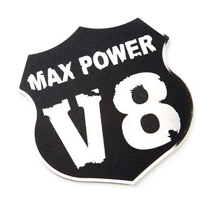 V8 Logo - Qoo10 - New Cool Car 3D Sticker Auto Emblem Badge Max Power V8 Logo ...