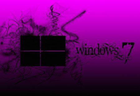 Pink and Black Windows Logo - Windows 7 black pink & Technology Background Wallpaper