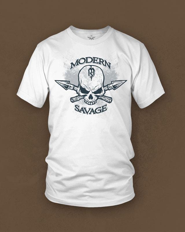Savage Clothing Logo - Savage Logo Tee - White – Modern Savage