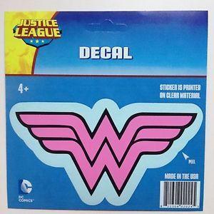 Pink and Black Windows Logo - DC Justice League PINK Wonder Woman logo Car Window Sticker Decal