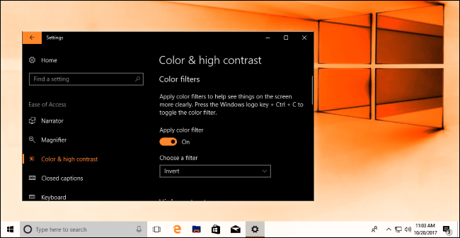 Balck White Windows Logo - How to Enable Color Filters to Read the Screen More Clearly on ...