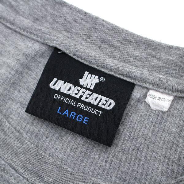 Undefeated U Logo - stay246: UNDEFEATED undefeated U logo print T shirt grey black Size ...