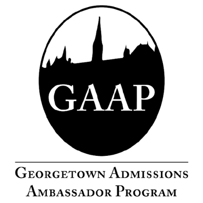 Red Square with White Oval Logo - Georgetown GAAP get your shirt in red square