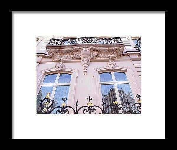 Pink and Black Windows Logo - Paris Romantic Windows Balcony Architecture Art Nouveau Pink