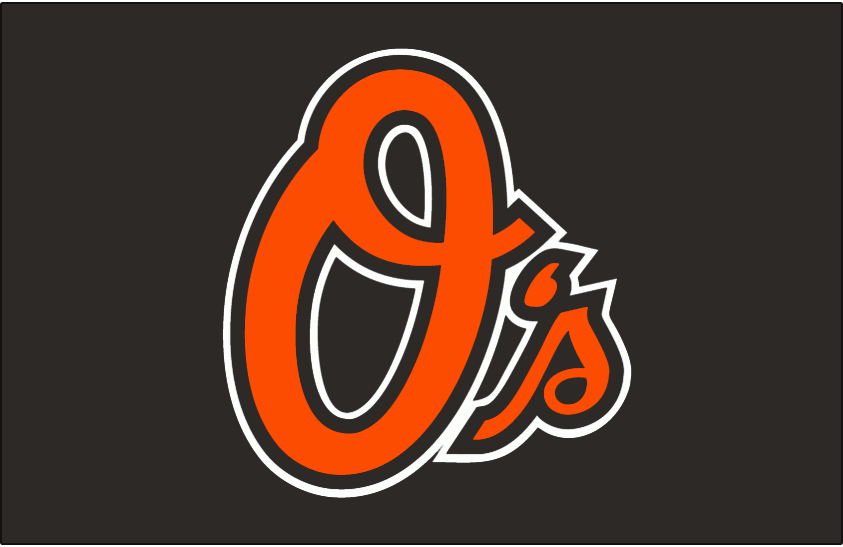 Baltimore Orioles O Logo - Baltimore Orioles Batting Practice Logo - American League (AL ...