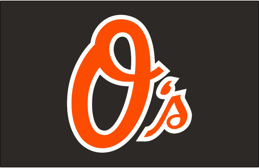 Baltimore Orioles O Logo - Baltimore Orioles Batting Practice Logo - American League (AL ...