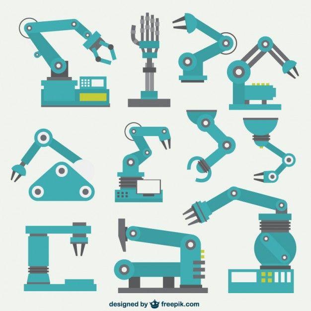 Robot Hand Logo - Robotic arms collection Vector | Free Download
