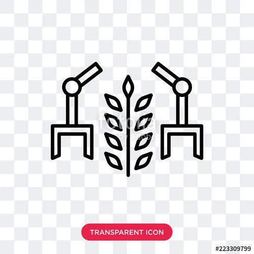 Robot Arm Logo - Robot arm vector icon isolated on transparent background, Robot arm ...