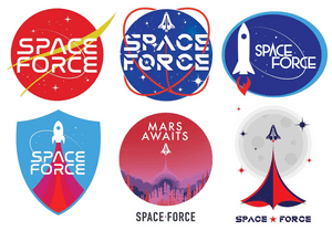 Space Logo - Mars awaits': Trump supporters to vote on logo for space force ...