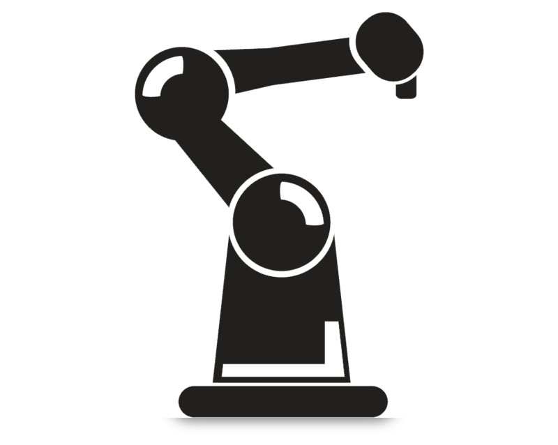 Robot Arm Logo - Mechanical Arm Logo - Clipart & Vector Design •