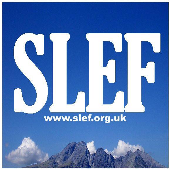 Square White with Blue Background Logo - Skye and Lochalsh Environment Forum - SLEF Logos