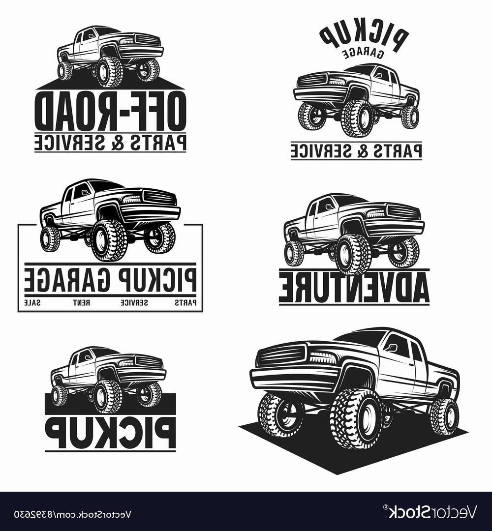 Pickup Truck Logo - Top 10 Car Truck Pickup Off Road Logo Vector Image