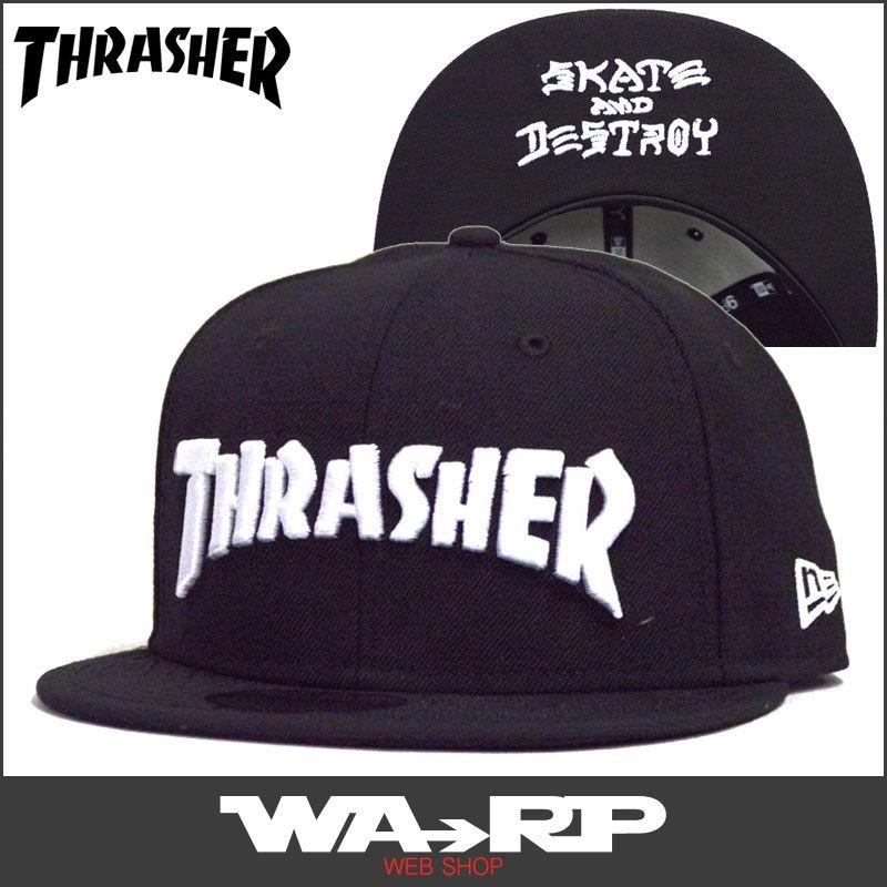 Black and White Thrasher Logo - WARP WEB SHOP RAKUTENICHIBATEN: Slasher THRASHER MAG LOGO SNAPBACK
