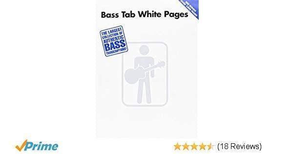 White Pages Logo - Bass Tab White Pages: Amazon.co.uk: Hal Leonard Publishing