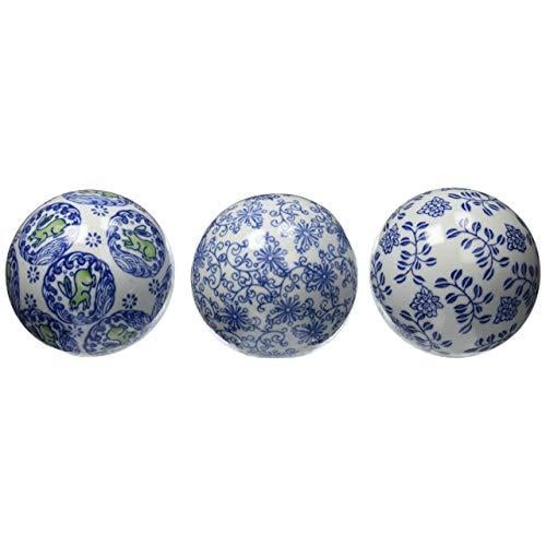 Blue and White Sphere Logo - Amazon.com: Oriental Furniture 4
