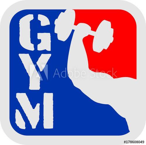 Cool Workout Logo - gym sport arm hantel umriss hand arm muskeln stark workout beast ...