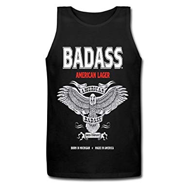 Badass Bird Logo - Badass Logo Men's T Shirt Black Tank Top Small: Amazon.co.uk: Clothing