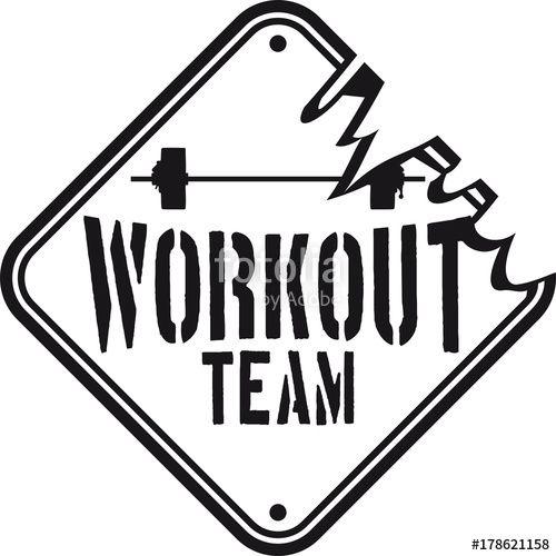 Cool Workout Logo - gefahr danger vorsicht schild warnung logo team crew stark workout ...