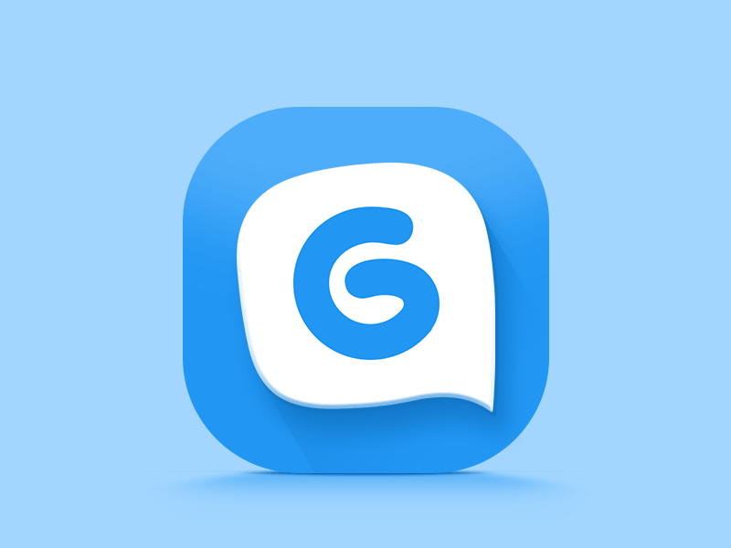 Popular App Logo - G social app. Flat Design. Ios icon, Flat design and Logos