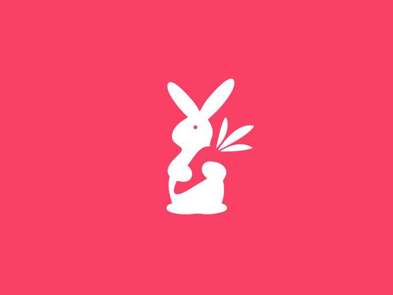 Red Carrot Logo - Rabbit Loves Carrot