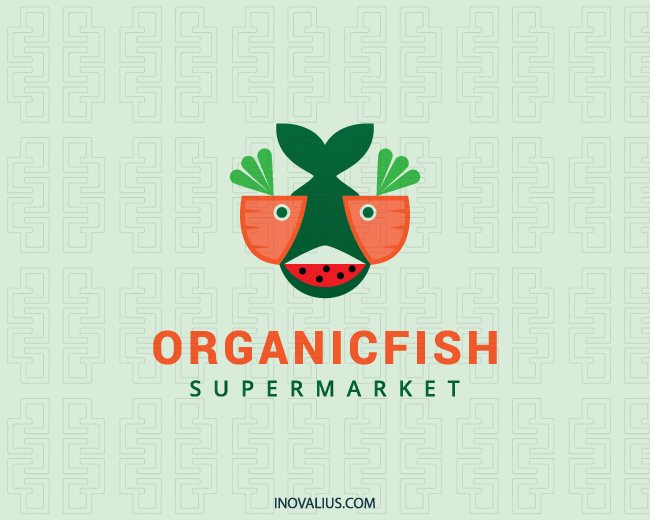 Red Carrot Logo - Organic Fish Logo. Red color, Fish logo and Fish