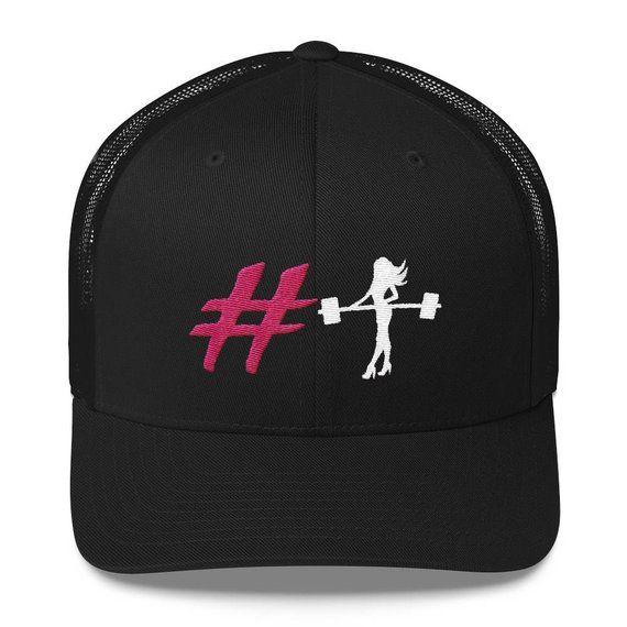 Cool Workout Logo - Hashtag Trucker Hat Dainty Gym Fitness Cap Cool Workout Hat | Etsy