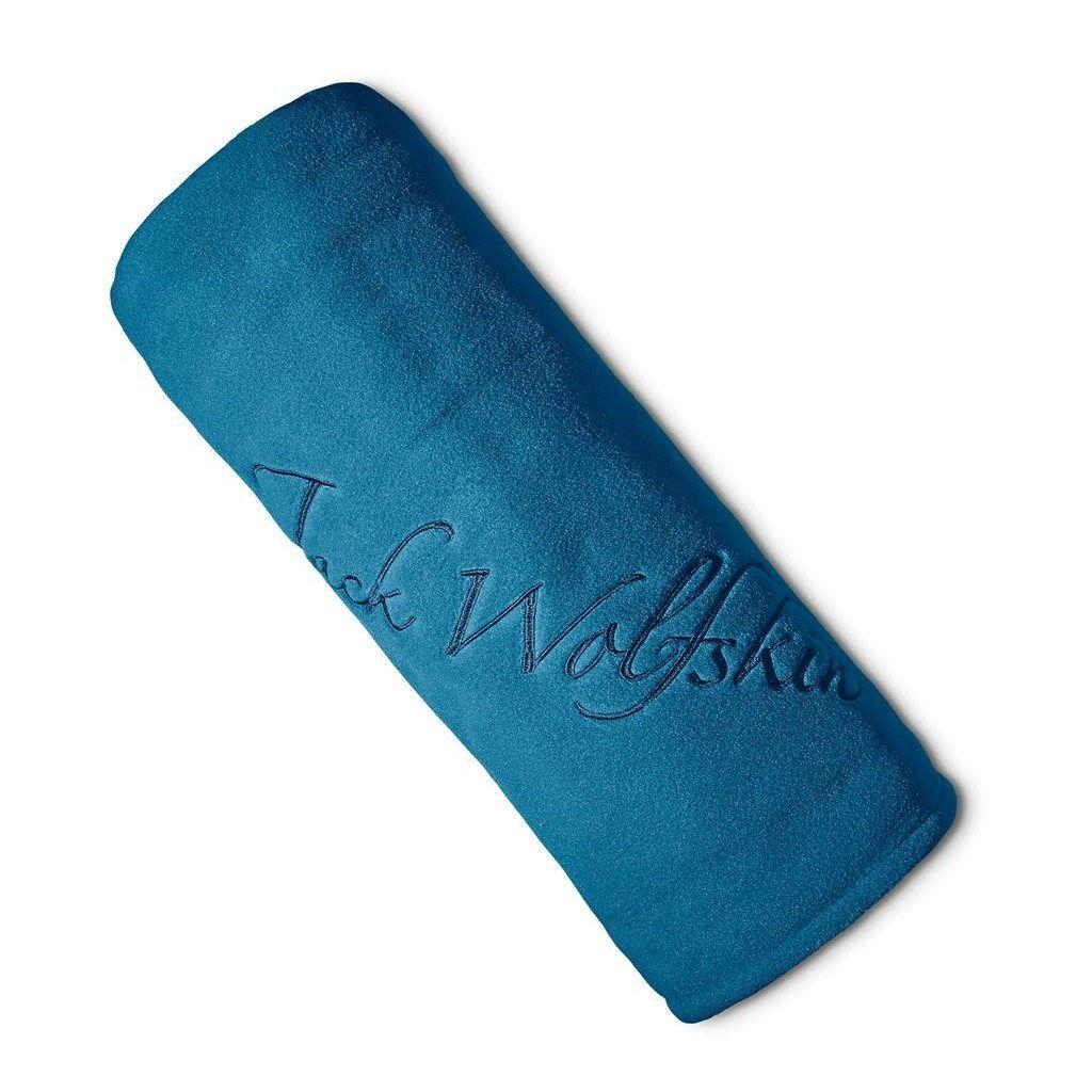 Jack Wolfskin Logo - Jack Wolfskin Logo Fleece Blanket - Dark Turquoise £29.99