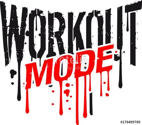 Cool Workout Logo - workout mode graffiti tropfen gym spray beast cool design text logo ...