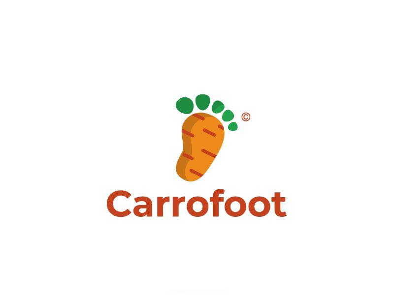 Red Carrot Logo - Carrofoot Logo Design