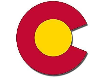 Colorado C Logo - American Vinyl Colorado C Logo Shaped Sticker Shape co