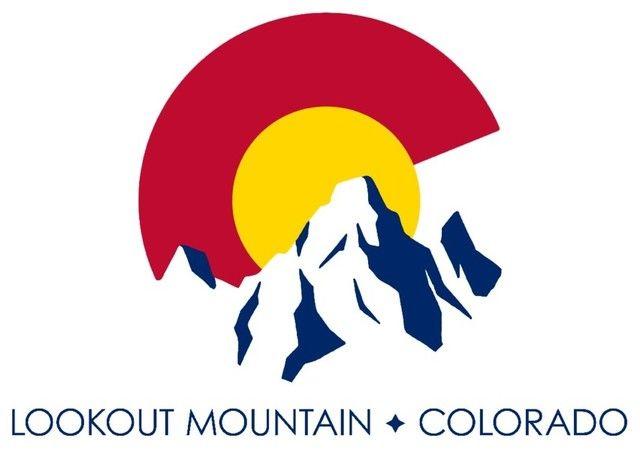 Colorado C Logo - Lookout Mountain, Colorado, C and Mountains Print