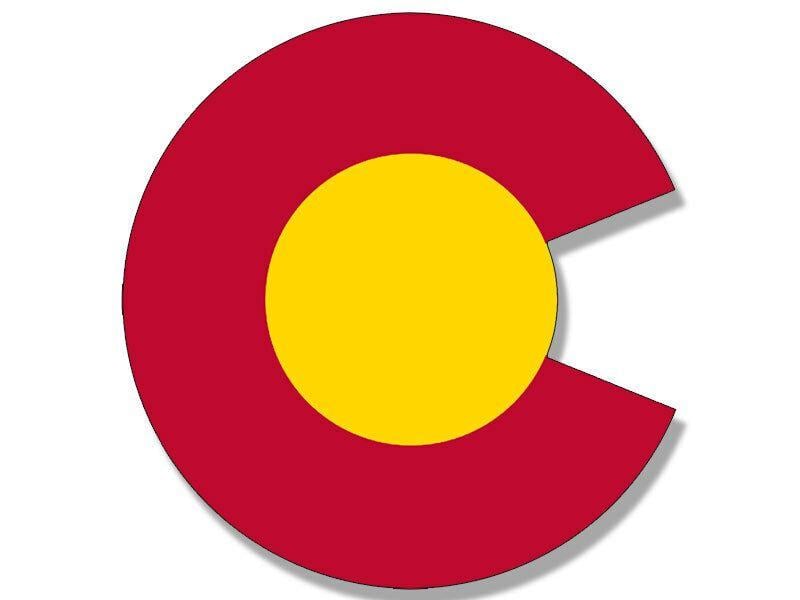 Colorado C Logo - inch Colorado C Logo Shaped Sticker co logo love