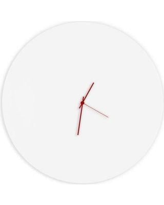 White Circle with Red Hands Logo - Sweet Savings on Whiteout Circle Large Metal Wall Clock in White ...