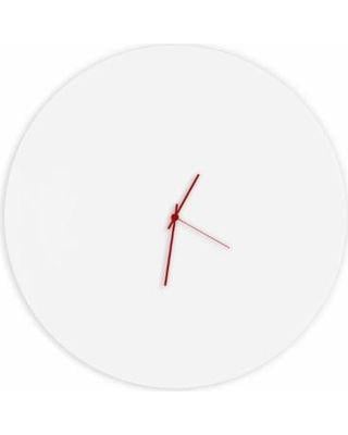 White Circle with Red Hands Logo - Hot Deal! 20% Off Whiteout Red Circle Clock Large Modern Minimalist