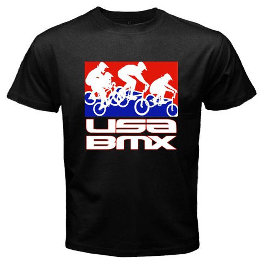Cool BMX Logo - New USA BMX PRO BMX Fans Logo Sports Bicycle Men'S Black T Shirt