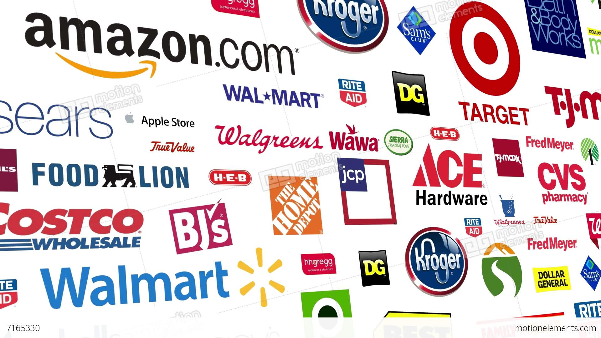 Retail Logo - Retail Brands Logo Loop Stock Animation