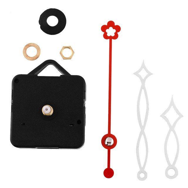 White Circle with Red Hands Logo - New White and Red Hands Quartz Clock Movement Mechanism Parts Repair