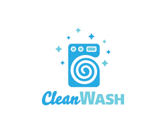 Washing Machine Logo - Clean Wash Logo design - Logo design of a washing machine. Price ...
