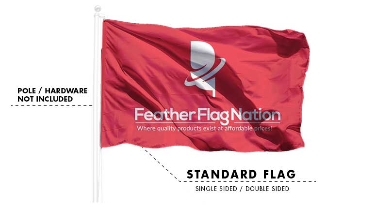 Red White Green Flag Restaurant Logo - Custom Feather Flags and Banner Flags | 30% Off + Free Shipping