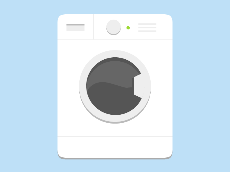 Washing Machine Logo - Washing Machine Flat Icon. Icon. Washing
