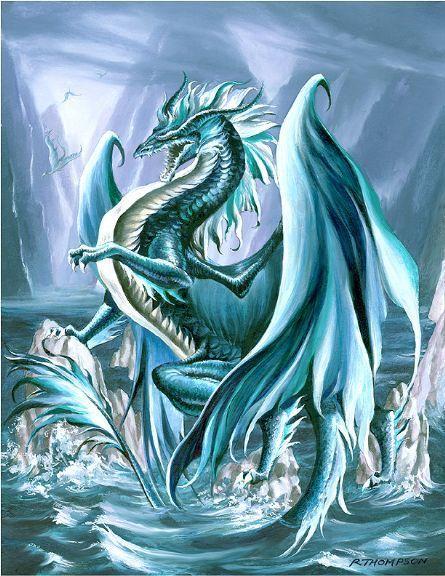 Water Dragon Cool Logo - Riptide, Choice of Mats | Dragons | Dragon, Dragon art, Fantasy dragon