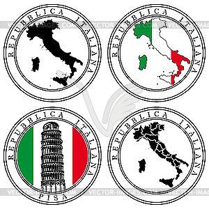 Red White Green Flag Restaurant Logo - Design Logo Italian Flag Pizza & Vector Design