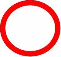 Red White Circle Inside Circle Logo - DRIVING SAFE: Road Signs