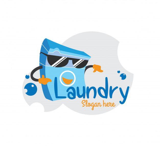 Washing Machine Logo - Cool sunglass laundry logo washing machine Vector | Premium Download